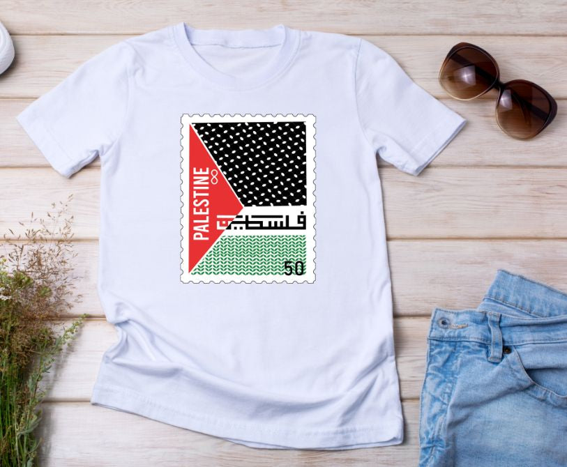 "Solidarity Stamped: Palestine Edition" Tee