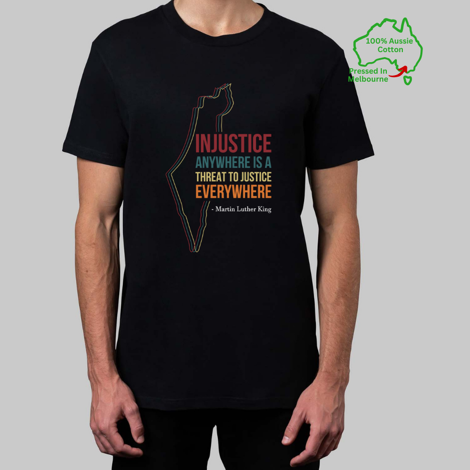 Adult T-Shirt Martin Luther King Black or White