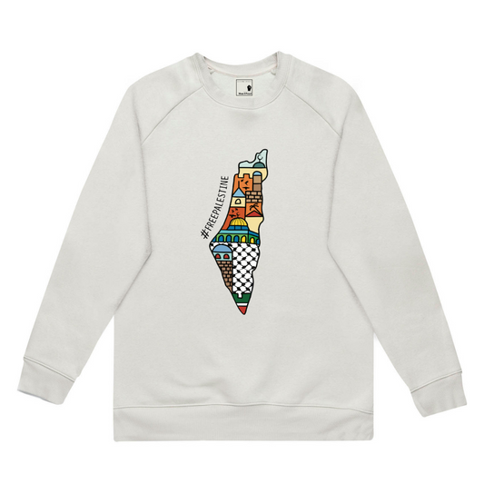 Colourful Map of Palestine Jumper