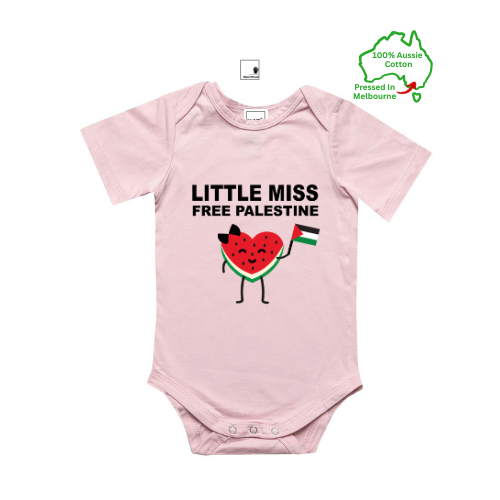 LIMITED STOCK - Miss Free Palestine Onesie Pink