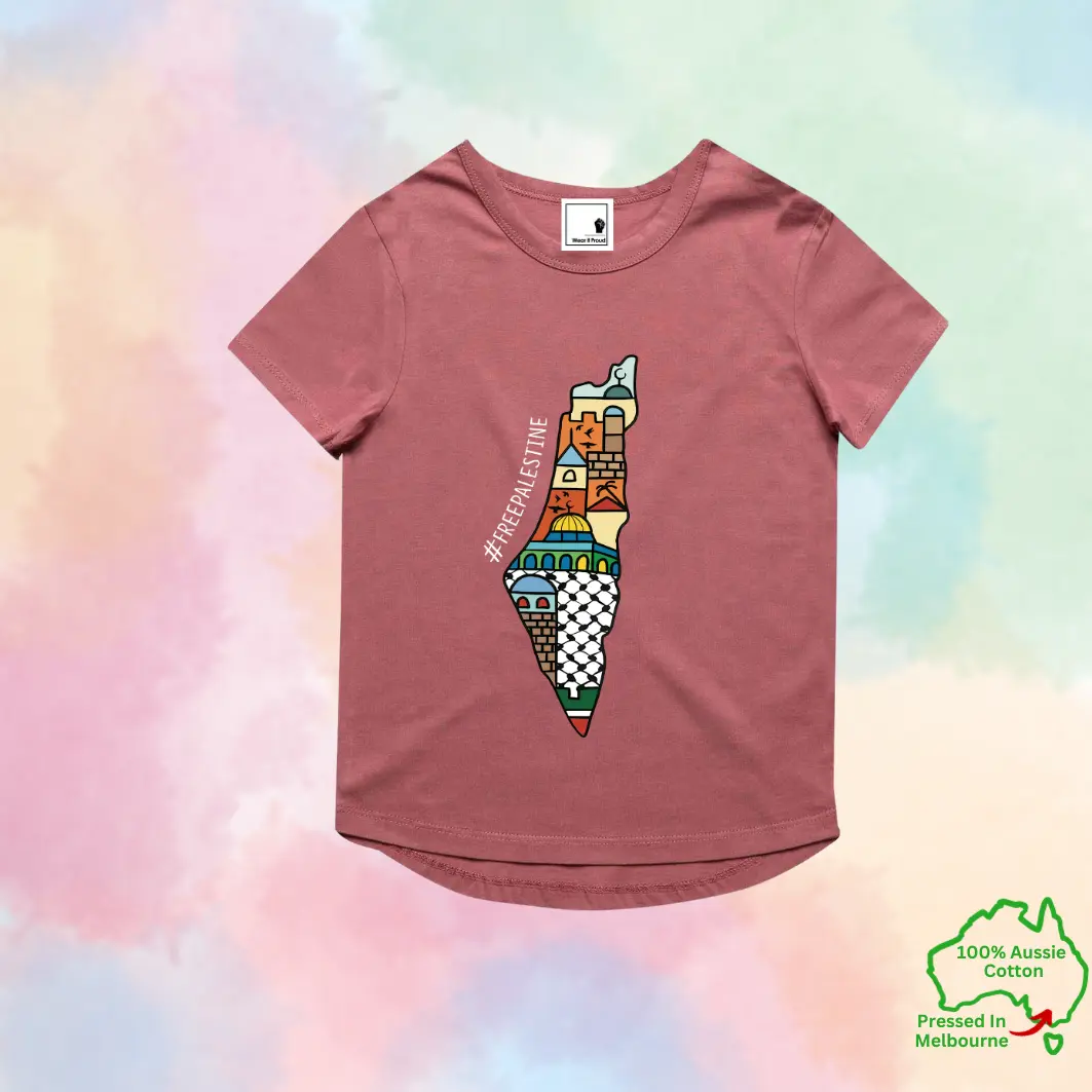 Kids T-shirt Colorful Map