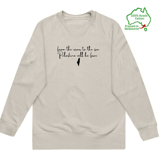 Minimalist "From the river to the sea" Jumper