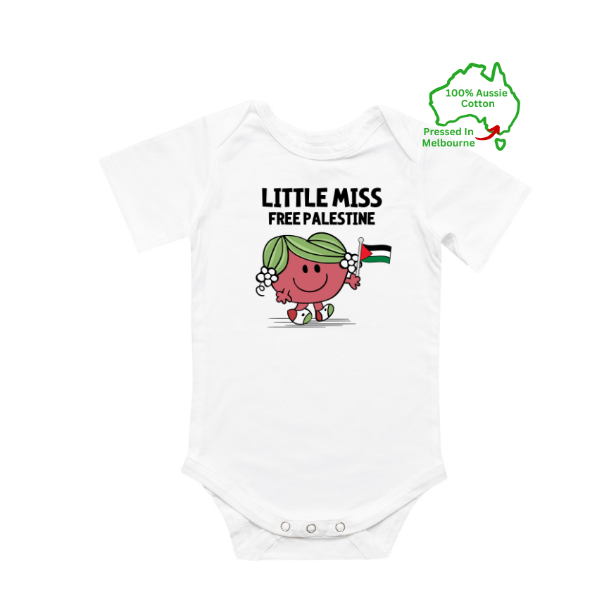 Miss / Mr Free Palestine Onesie White