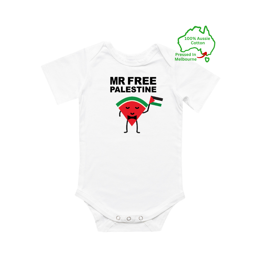 Miss / Mr Free Palestine Onesie White